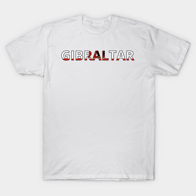 Drapeau Gibraltar T-Shirt by Pixelforma